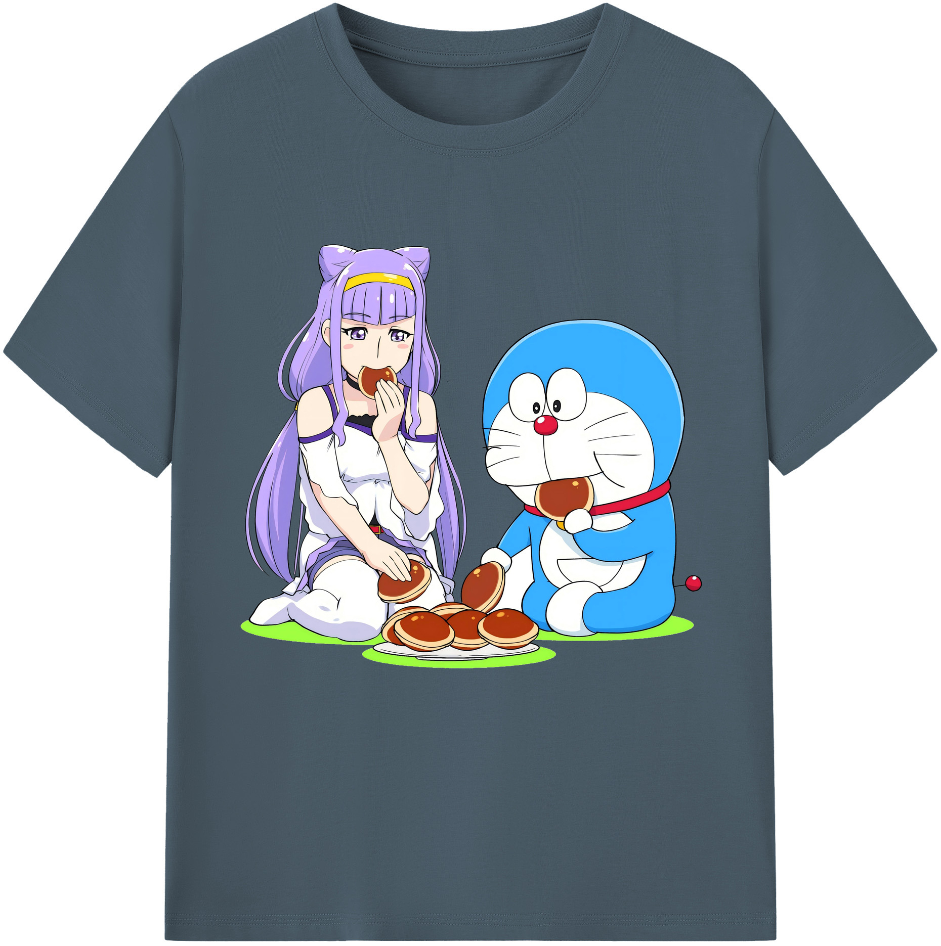（画像用） ドラえもん Doraemon 綿100％半袖Tシャツ（フロントプリント）